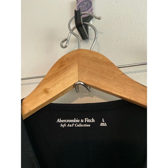 Abercrombie & Fitch High Neck Black Bodysuit Size Large Soft A&F - Picture 2 of 5